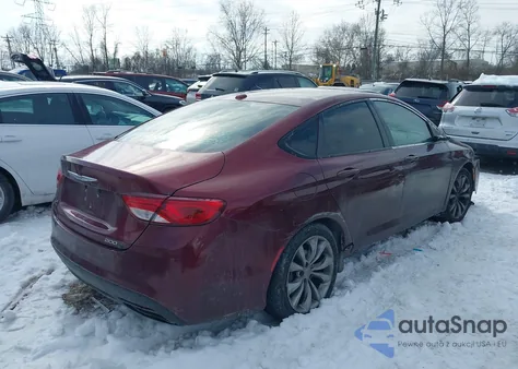 2015 Chrysler 200 S из США, поврежденный, VIN 1C3CCCBB1FN584977